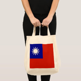 Taiwan vlag tote bag
