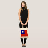 Taiwan vlag tote bag (Voorkant (model))