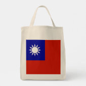 Taiwan vlag tote bag (Achterkant)