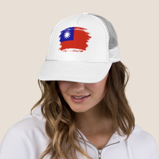 Taiwan vlag trucker pet (In situ)