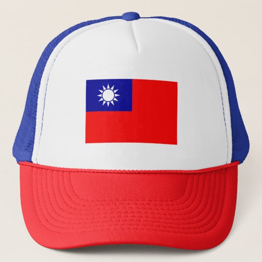 Taiwan vlag trucker pet (Voorkant)