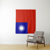 Taiwan vlag wandkleed (In situ)