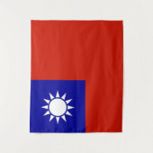 Taiwan vlag wandkleed (Voorkant)