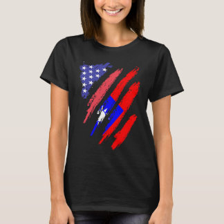Taiwanees Amerikaans patriot groeit hartslag stree T-shirt