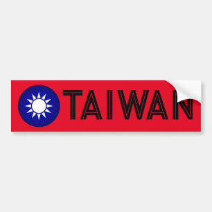 Taiwanees Embleem Bumpersticker