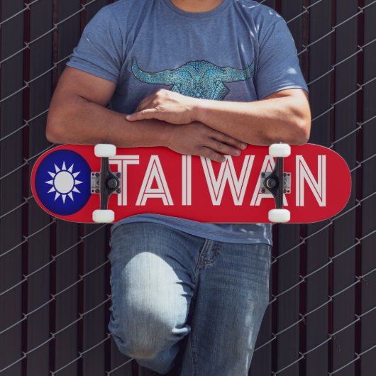 Taiwanees Embleem Persoonlijk Skateboard (Buiten 3)
