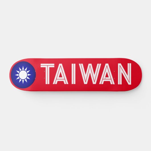 Taiwanees Embleem Persoonlijk Skateboard (Horizontaal)