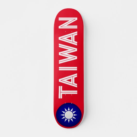 Taiwanees Embleem Persoonlijk Skateboard (Voorkant)