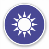 Taiwanees Embleem Sticker (Voorkant)