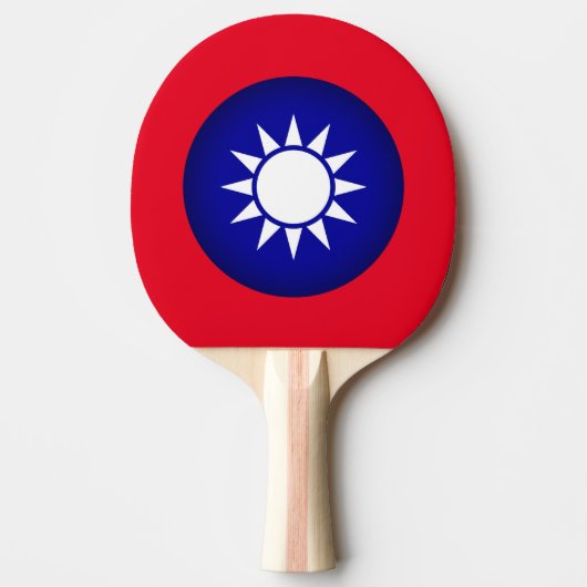 Taiwanees Embleem Tafeltennisbatje (Voorkant)