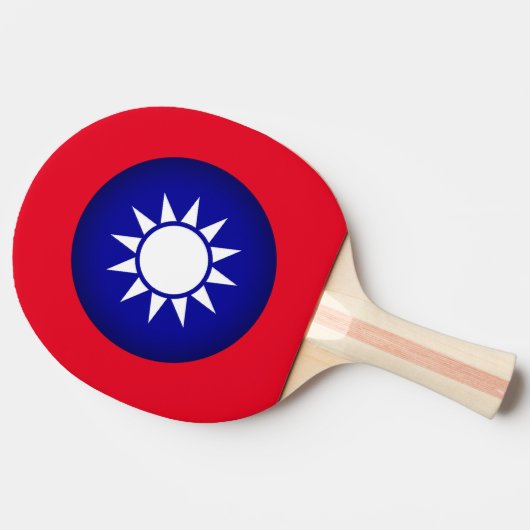 Taiwanees Embleem Tafeltennisbatje (Zijkant)