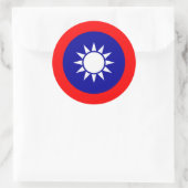 Taiwanees nationaal embleem, Taiwan Ronde Sticker (Tas)