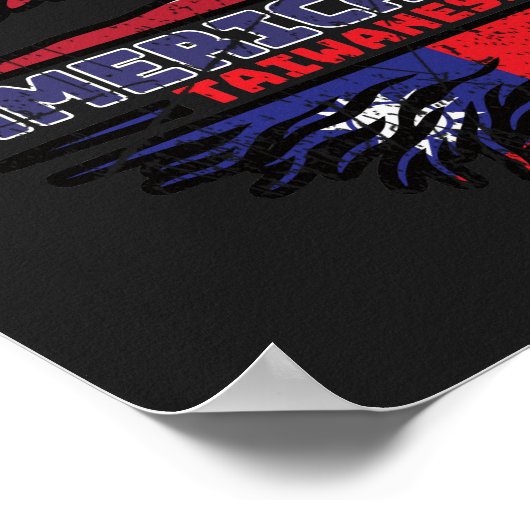 Taiwanees Taiwan VS Verenigde Staten Verenigde Sta Poster (Hoek)