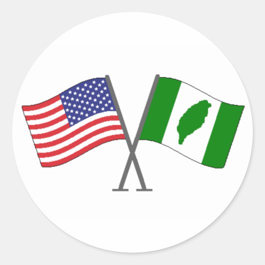 Taiwanese Amerikaanse Sticker 2 (Voorkant)