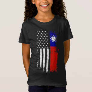 Taiwanese Amerikaanse vlag - Pride Taiwan USA T-shirt