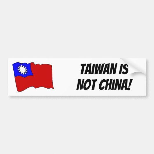 Taiwanese Bumpersticker (Voorkant)