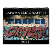 Taiwanese graffiti 2021 kalender (Hoes)