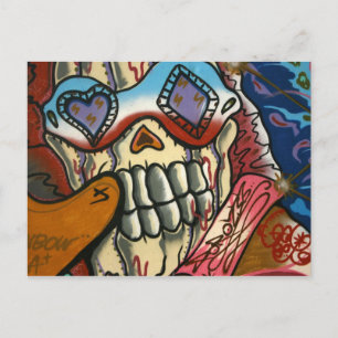 Taiwanese graffiti, Taipei, Taiwan Briefkaart