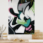 Taiwanese graffiti, Taipei, Taiwan Poster (Keuken)