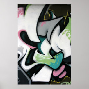 Taiwanese graffiti, Taipei, Taiwan Poster