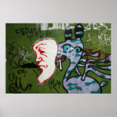 Taiwanese graffiti, Taipei, Taiwan Poster (Voorkant)