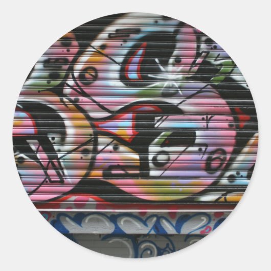 Taiwanese graffiti, Taipei, Taiwan Ronde Sticker (Voorkant)