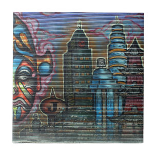 Taiwanese graffiti, Taipei, Taiwan Tegeltje