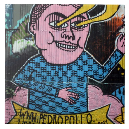 Taiwanese graffiti, Taipei, Taiwan Tegeltje (Voorkant)