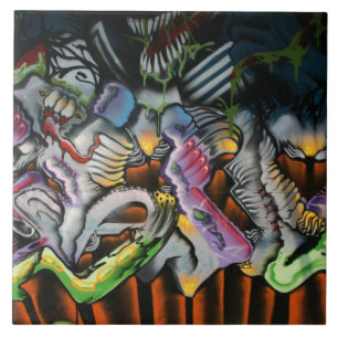 Taiwanese graffiti, Taipei, Taiwan Tegeltje