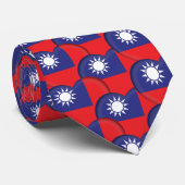 Taiwanese harten en Taiwanese vlag / Taiwan Stropdas (Opgerold)