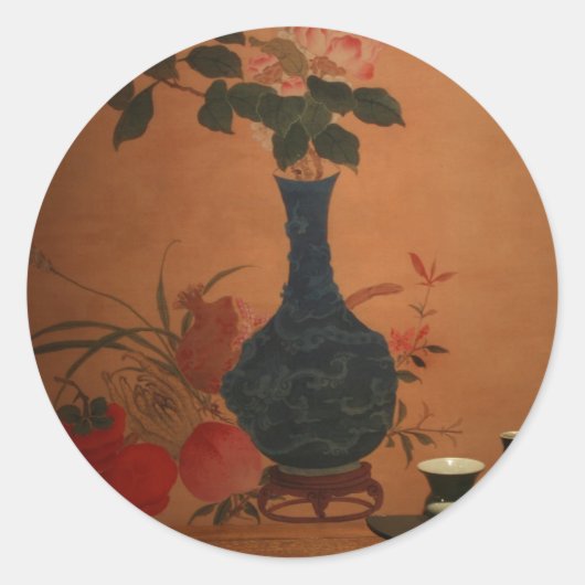 Taiwanese kunst ronde sticker (Voorkant)