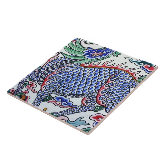 Taiwanese kunst tegeltje (Zijkant)