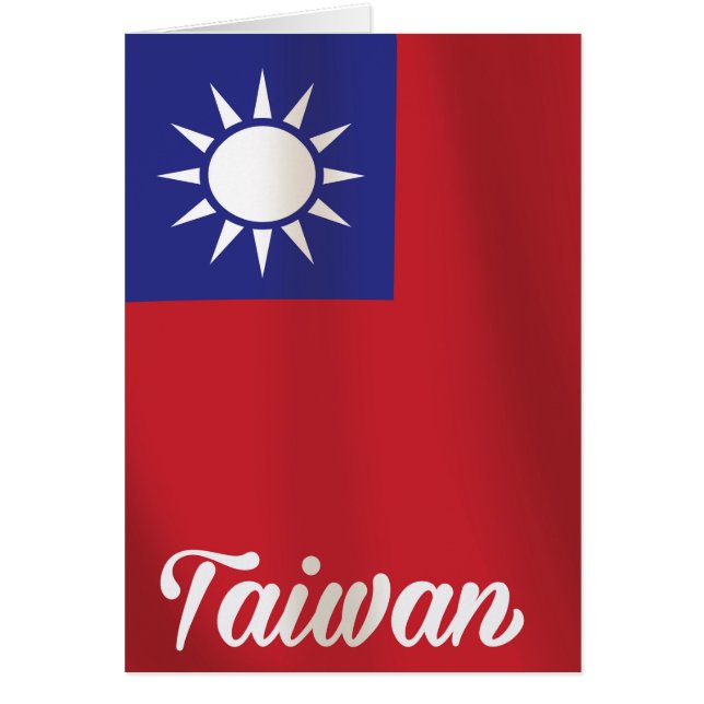 Taiwanese nationale vlag Reisposter (Voorkant)