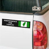 Taiwanese OnafhankelijkheidsBumpersticker Bumpersticker (Op Truck)
