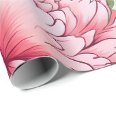 Taiwanese pioenen cadeaupapier (Rol Hoek)