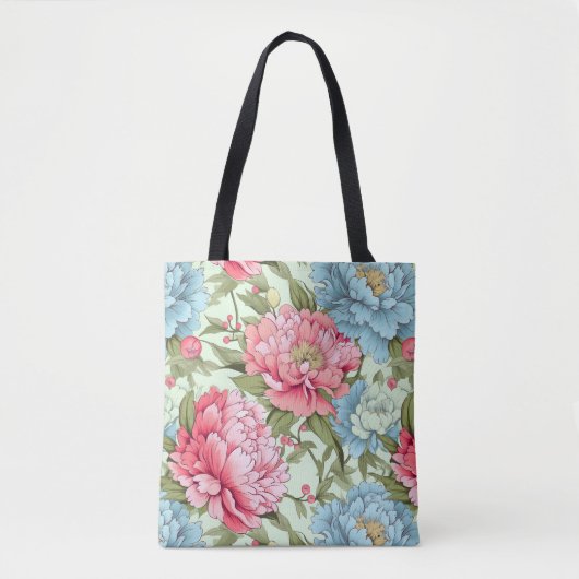 Taiwanese pioenen tote bag (Voorkant)