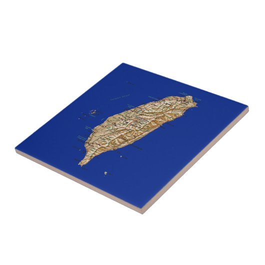 Taiwanese plattegrond tegeltje (Zijkant)