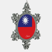 Taiwanese sneeuwvlok tin sneeuwvlok ornament (Links)