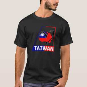Taiwanese Taiwanese steun voor het vlaggenhoogtepu T-shirt