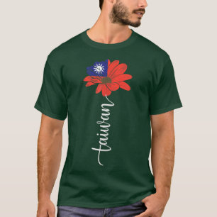 Taiwanese Taiwanese Taiwanese Vlag Zonnebloem Tai T-shirt