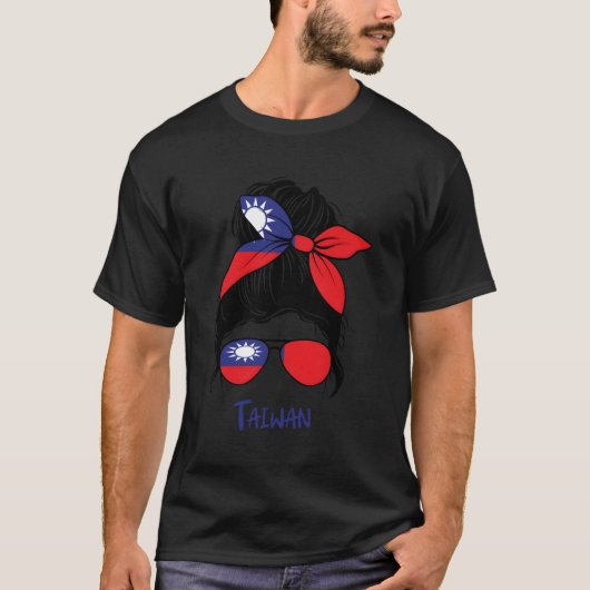 Taiwanese Taiwanese vlag T-shirt (Voorkant)