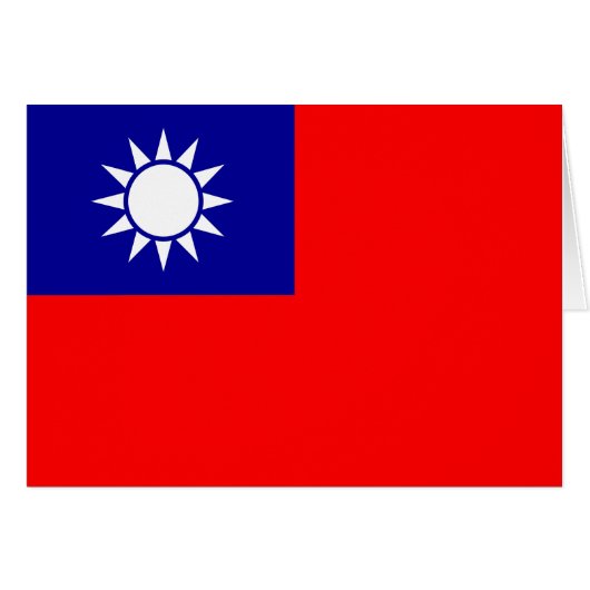 Taiwanese vlag (Voorkant Horizontaal)