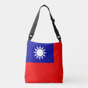 Taiwanese vlag 台灣國旗 Republiek China, Táiwān Guóqí Crossbody Tas