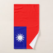Taiwanese vlag bad handdoek (Handdoek)