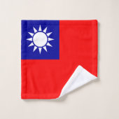 Taiwanese vlag bad handdoek (Wasdoekje)