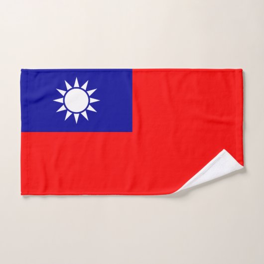 Taiwanese vlag bad handdoek (Handdoek)