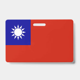 Taiwanese vlag badge