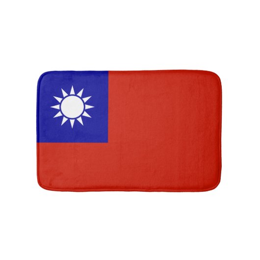 Taiwanese vlag badmat (Voorkant)