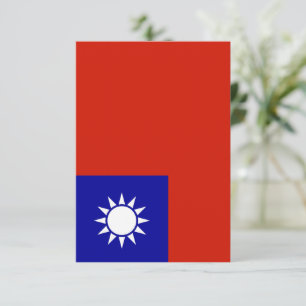 Taiwanese vlag bedankkaart