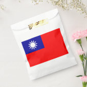 Taiwanese vlag bedankzakje (Gezegeld)